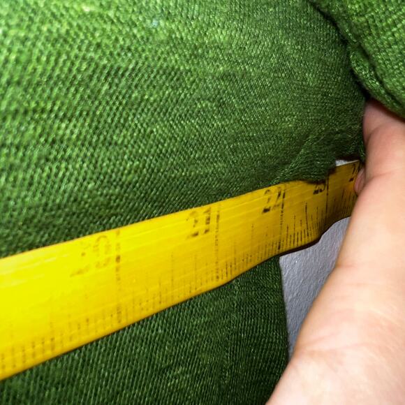 J Jill Love Linen Green Top Lightweight Casual Cottagecore Quiet Luxury Medium - Picture 4 of 6